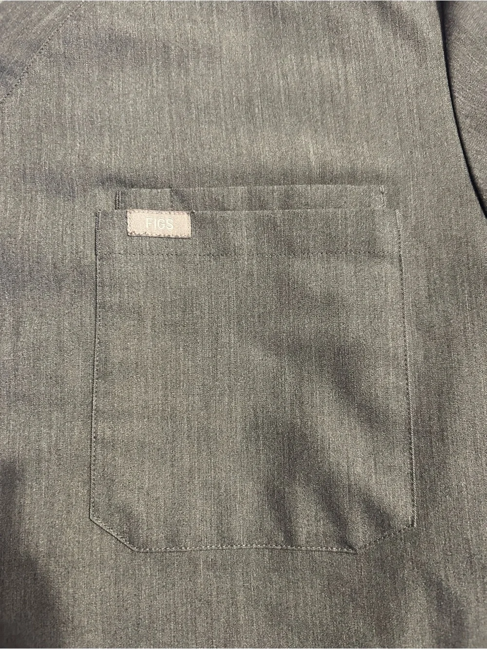 Figs Men's Gray Jogger Pants with Green Drawstring Accent